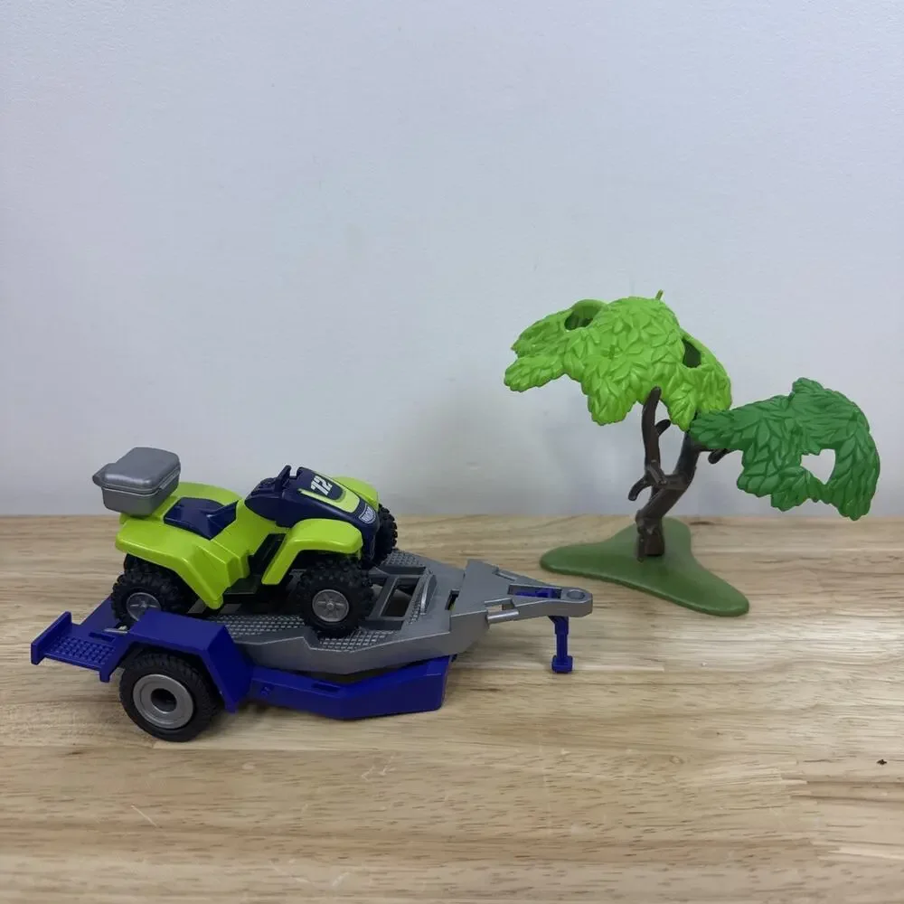 PLAYMOBIL 9318 Camping Adventure RV Camper ATV Kayak Figures Set Lot VTG
